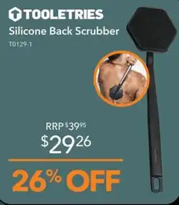 Shaver Shop Tooleries Silicone Back Scrubber offer