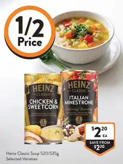 Foodworks Heinz Classic Soup offer