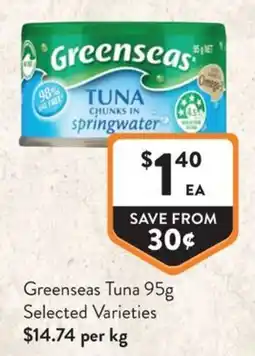 Foodworks Greenseas Tuna offer