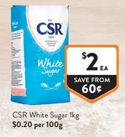 Foodworks CSR White Sugar offer