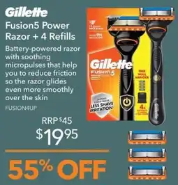 Shaver Shop Gillette Fusion5 Power Razor offer