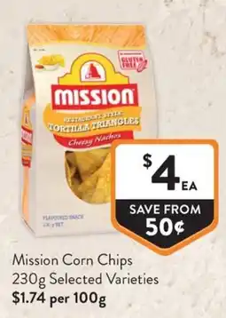 Foodworks Mission Corn Chips offer