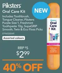 Shaver Shop Piksters Oral Care Kit offer