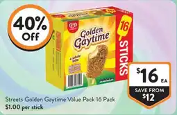 Foodworks Streets Golden Gaytime offer
