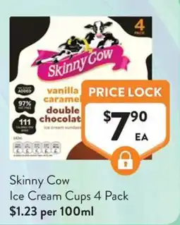 Foodworks Skinny Cow Ice Cream Cups 4 Pack offer