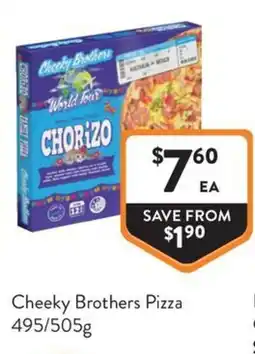 Foodworks Cheeky Brothers Pizza offer