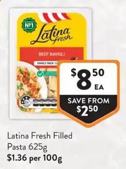 Foodworks Latina Fresh Filled Pasta offer