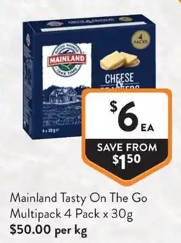 Foodworks Mainland Tasty On The Go Multipack offer