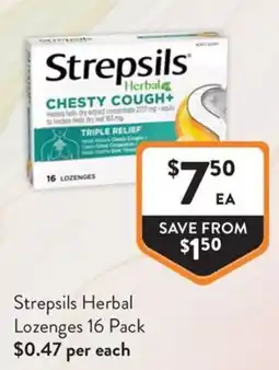 Foodworks Strepsils Herbal Lozenges offer
