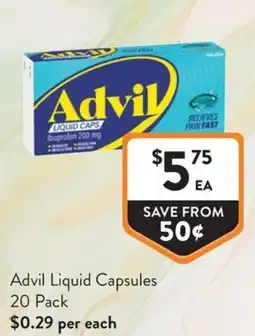 Foodworks Advil Liquid Capsules offer