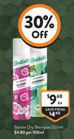 Foodworks Batiste Dry Shampoo offer