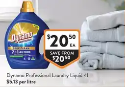 Foodworks Dynamo Professional Laundry Liquid offer