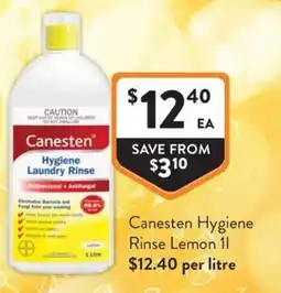 Foodworks Canesten Hygiene Rinse Lemon offer