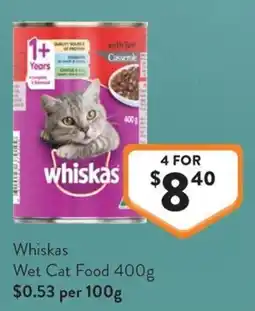 Foodworks Whiskas Wet Cat Food offer