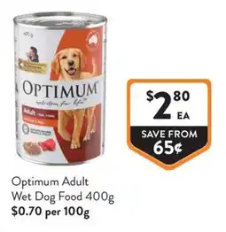 Foodworks Optimum Adult Wet Dog Food offer