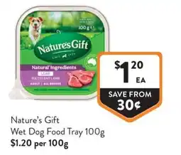 Foodworks Nature's Gift Wet Dog Food Tray offer