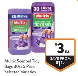 Foodworks Multix Scented Tidy Bags offer