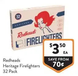 Foodworks Redheads Heritage Firelighters offer