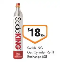 Foodworks SodaKING Gas Cylinder Refill Exchange 60l offer
