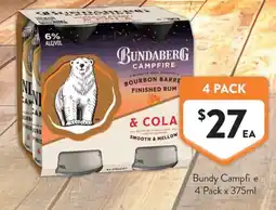 Foodworks Bundaberg Campfire & Cola offer