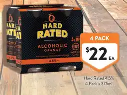 Foodworks Hard Rated Alcoholic Orange offer