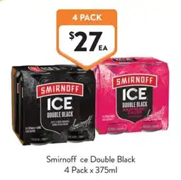 Foodworks Smirnoff ce Double Black offer