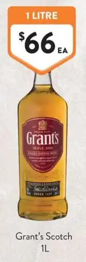 Foodworks Grant's Scotch offer