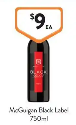 Foodworks McGuigan Black Label offer