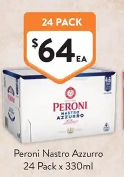 Foodworks Peroni Nastro Azzurro offer