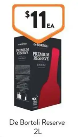 Foodworks De Bortoli Reserve offer