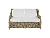 Kubu Rattan Sofa with Cushions, 2 Seater