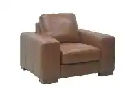 Belmont Leather Armchair, Butterscotch