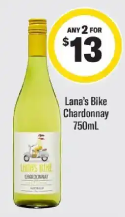 Liquorland Lana's Bike Chardonnay offer