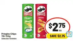 IGA Pringles Chips Selected Varieties offer
