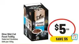 IGA Dine Wet Cat Food offer