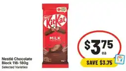 IGA Nestlé Chocolate Block offer