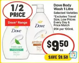 IGA Dove Body Wash offer