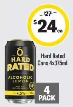 Liquorland Hard Rated Alcoholic Lemon offer