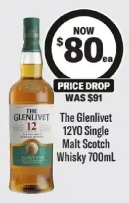 Liquorland The Glenlivet 12YO Single Malt Scotch Whisky offer