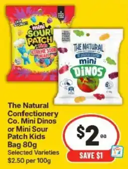 IGA The Natural Confectionery Co. Mini Dinos or Mini Sour Patch Kids offer