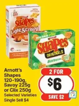 IGA Arnott's Shapes offer