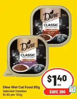 IGA Dine Wet Cat Food offer