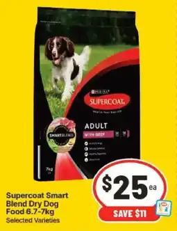 IGA Supercoat Smart Blend Dry Dog Food 6.7-7kg offer