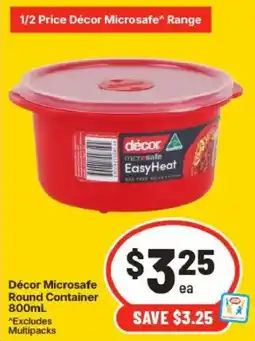 IGA Decor Microsafe Round Container offer