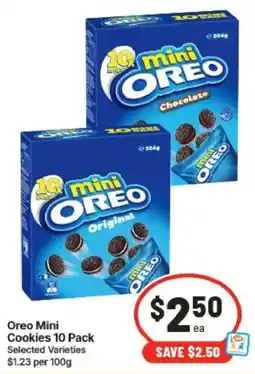 IGA Oreo Mini Cookies 10 Pack offer