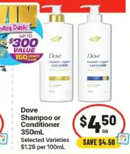 IGA Dove Shampoo or Conditioner offer