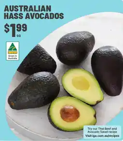 IGA Australian Hass Avocados offer