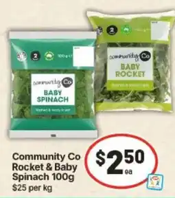 IGA Community Co Rocket & Baby Spinach 100g offer