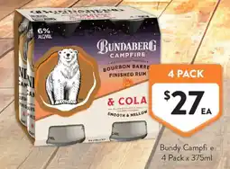 Foodworks Bundaberg Campfire & Cola offer