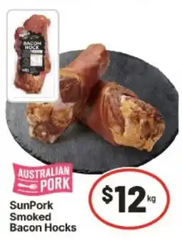 IGA SunPork Smoked Bacon Hocks offer